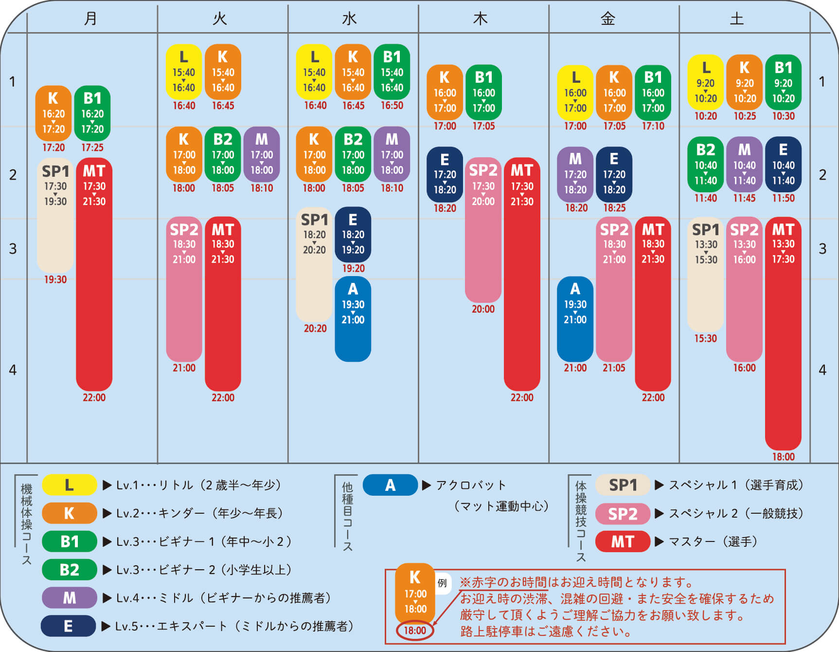 タイムテーブル